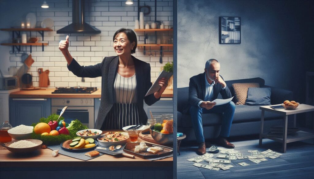 成功した元妻と落ちぶれた夫