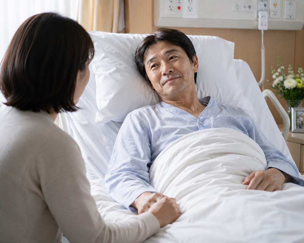 亡くなる前に気丈に振舞っている