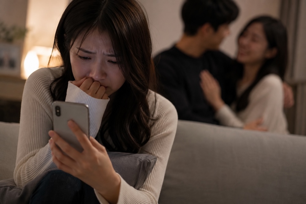 嫉妬に悩む女性